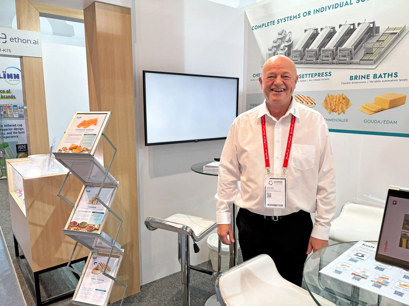 Kalt Staff Josef Rau at the Gulfood Manufacturing fair 2025 in Dubai, UAE
