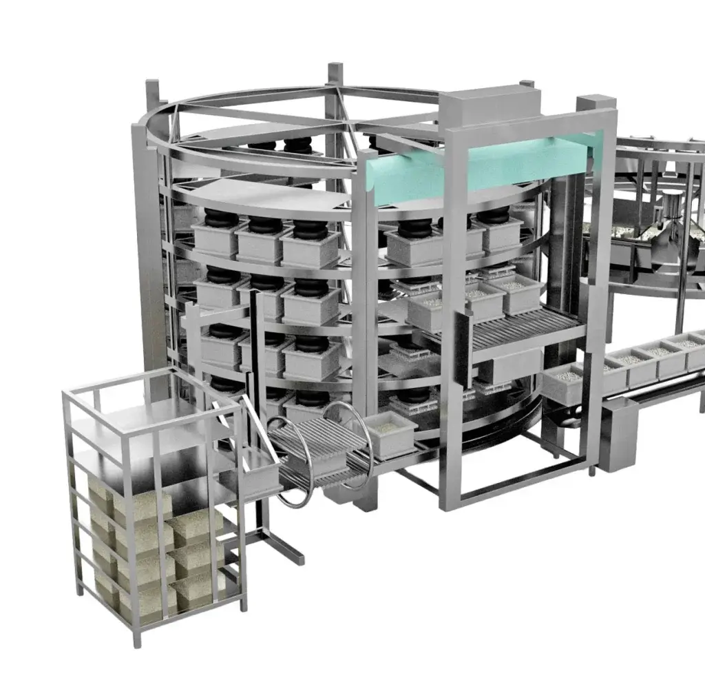 Paneer Production Line Press Carousel Machine by Kalt Cheese Technology